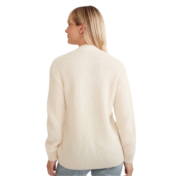 Marine Layer Nova Oversized Cardigan Ivory Wool Blend Women’s Size Small NWT - Picture 4 of 13